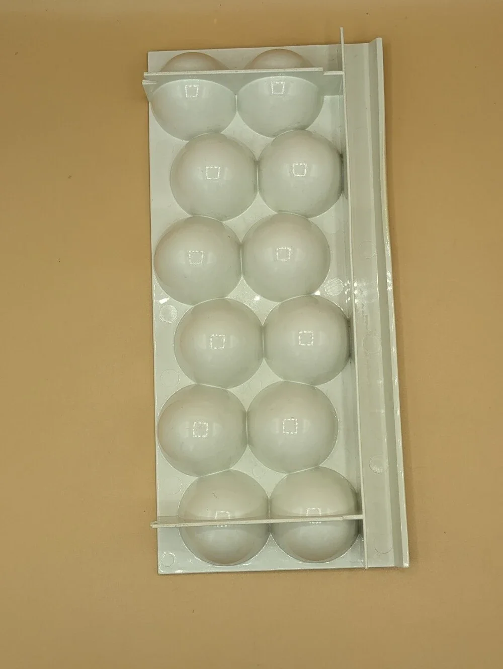 Vintage Refrigerator Egg Storage Tray Bin Holder Container Holds 12 Eggs White